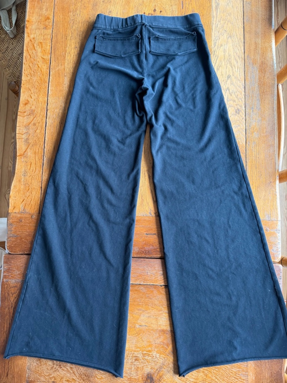 Raw Earth Wild Sky Black Wide Leg Pants